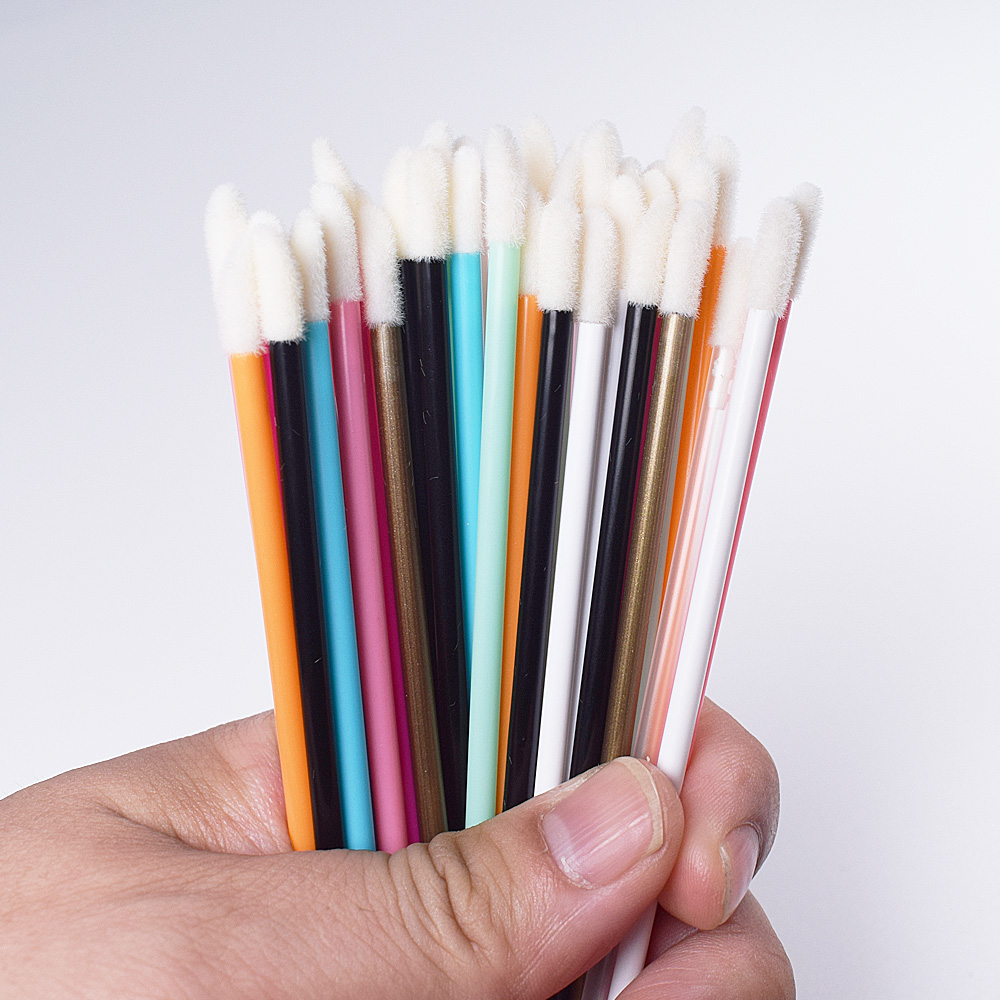 Lip Balm - 50 pçs escova labial descartável pincéis