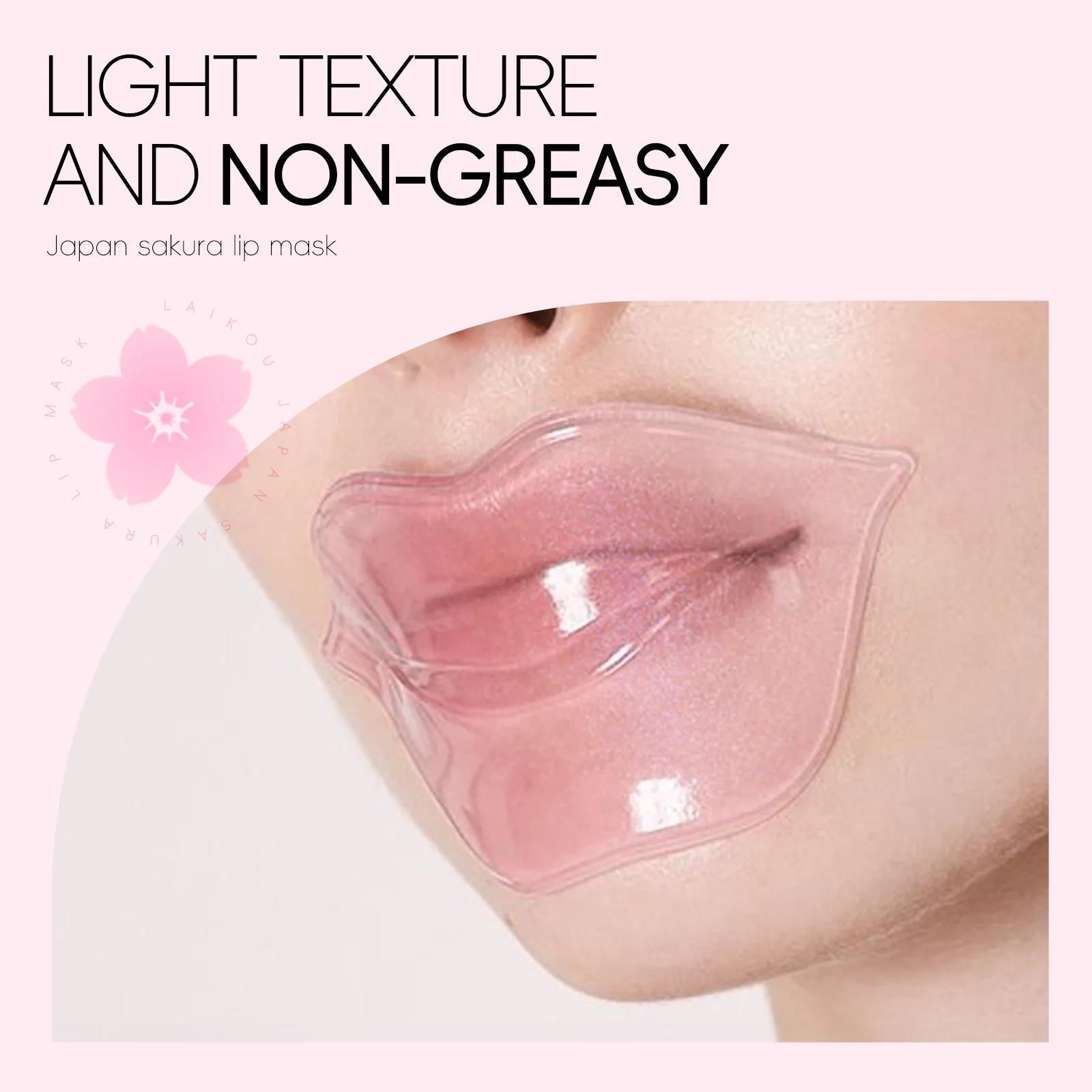 Night Cream - Máscara labial de colágeno japonês sakura,
