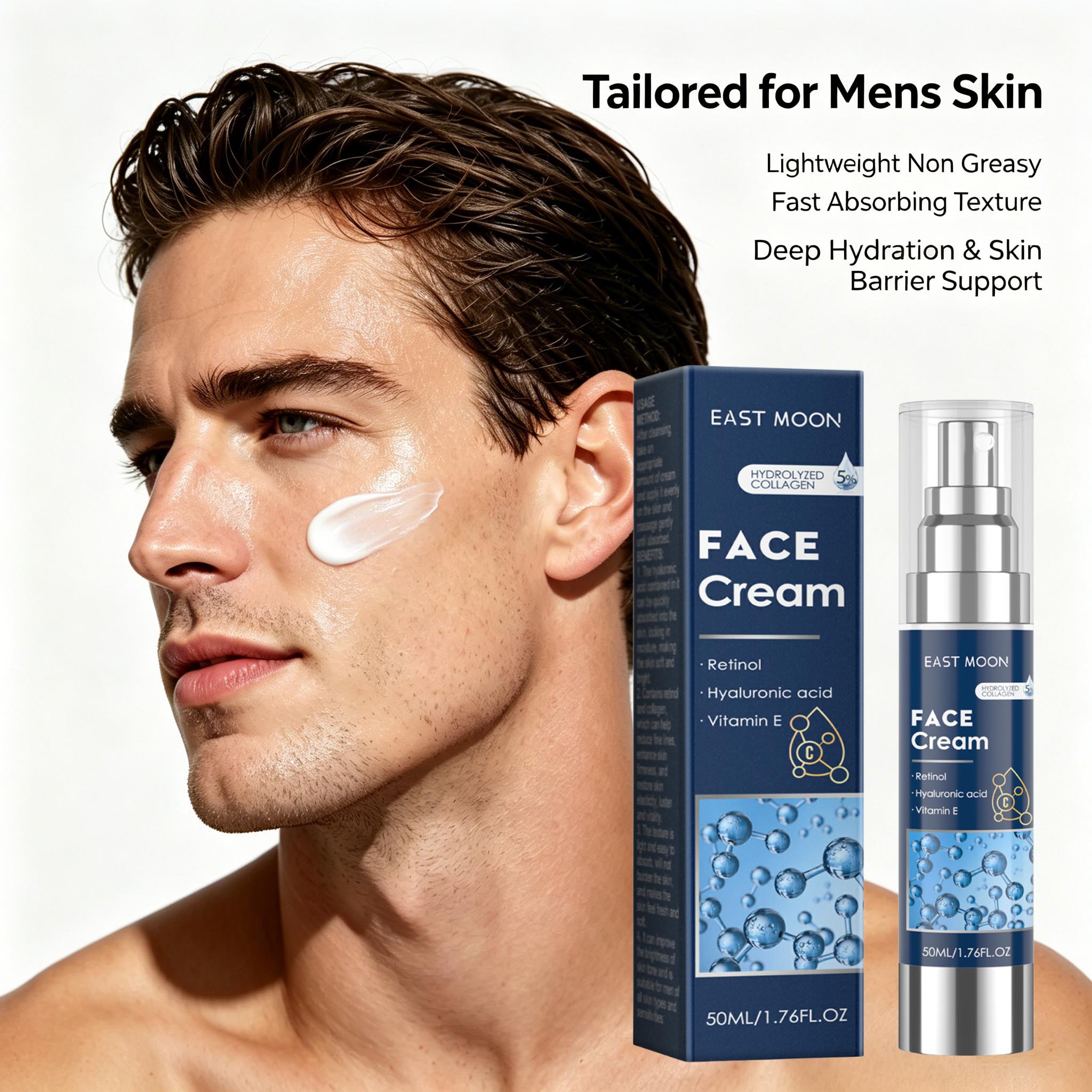 Retinol Cream - Creme Facial Masculino com Retinol e