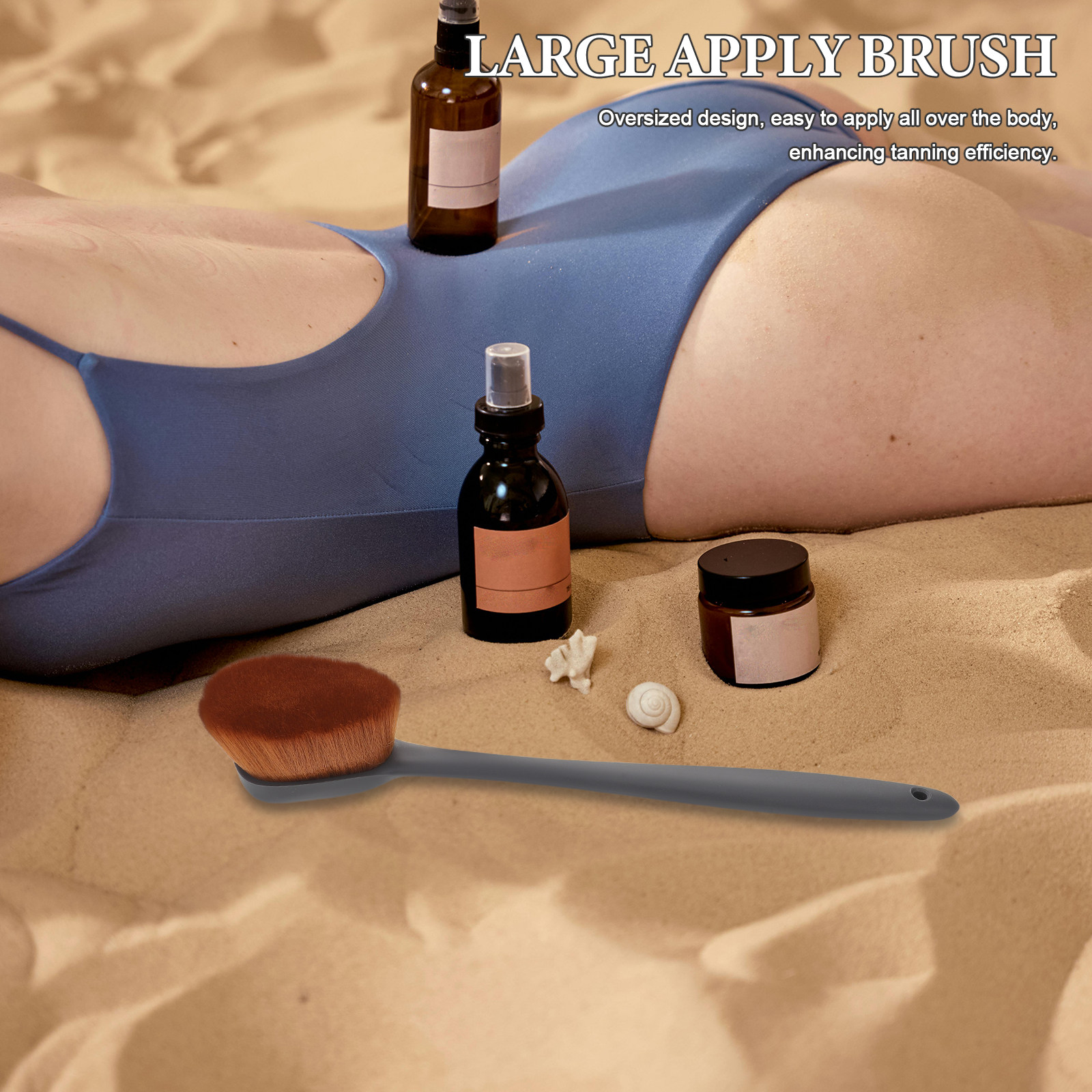 Body Lotion - Escova Corporal Extra Grande para Autobronzeador,