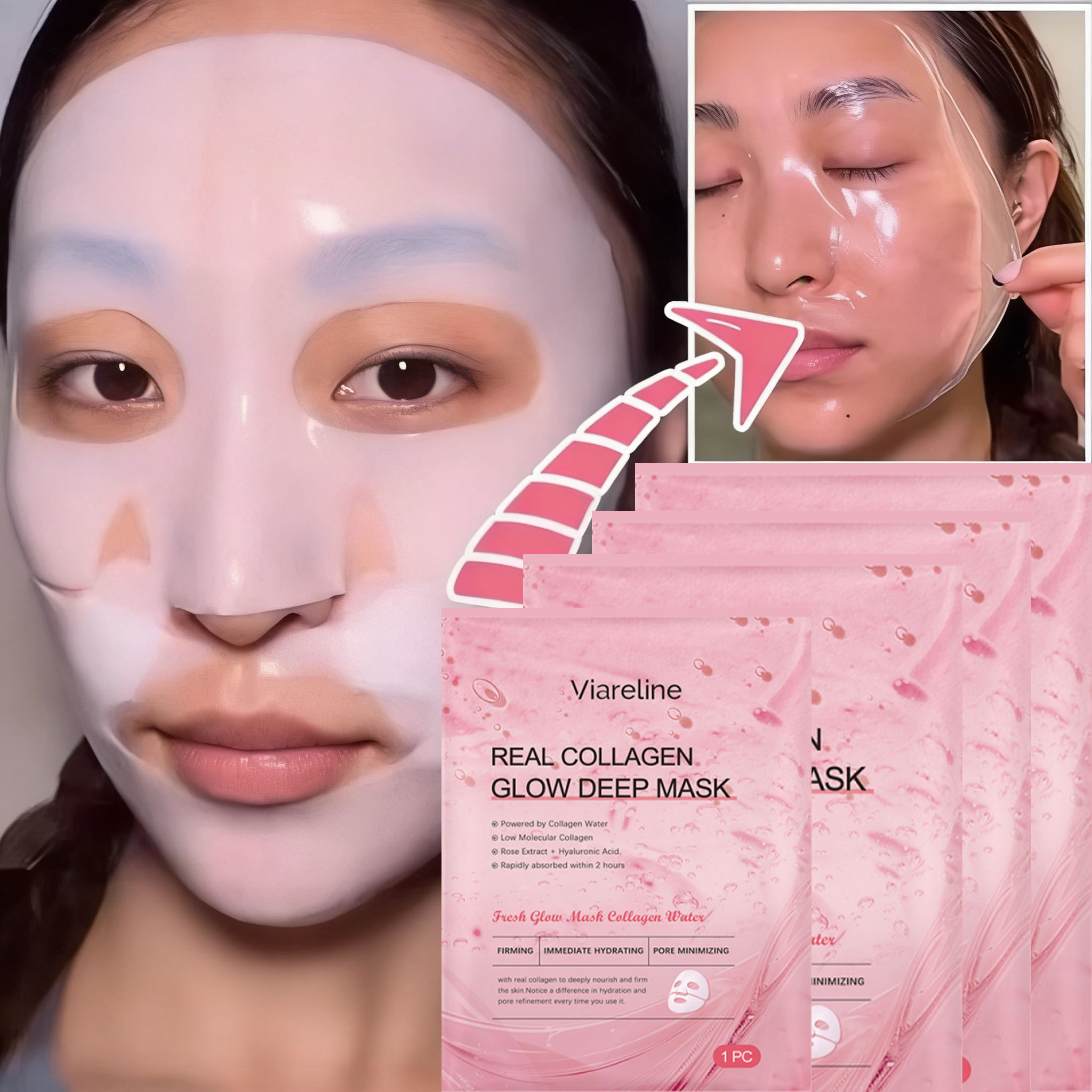 Máscara Noturna de Colágeno co - Face Mask Skincare avaliação e preço