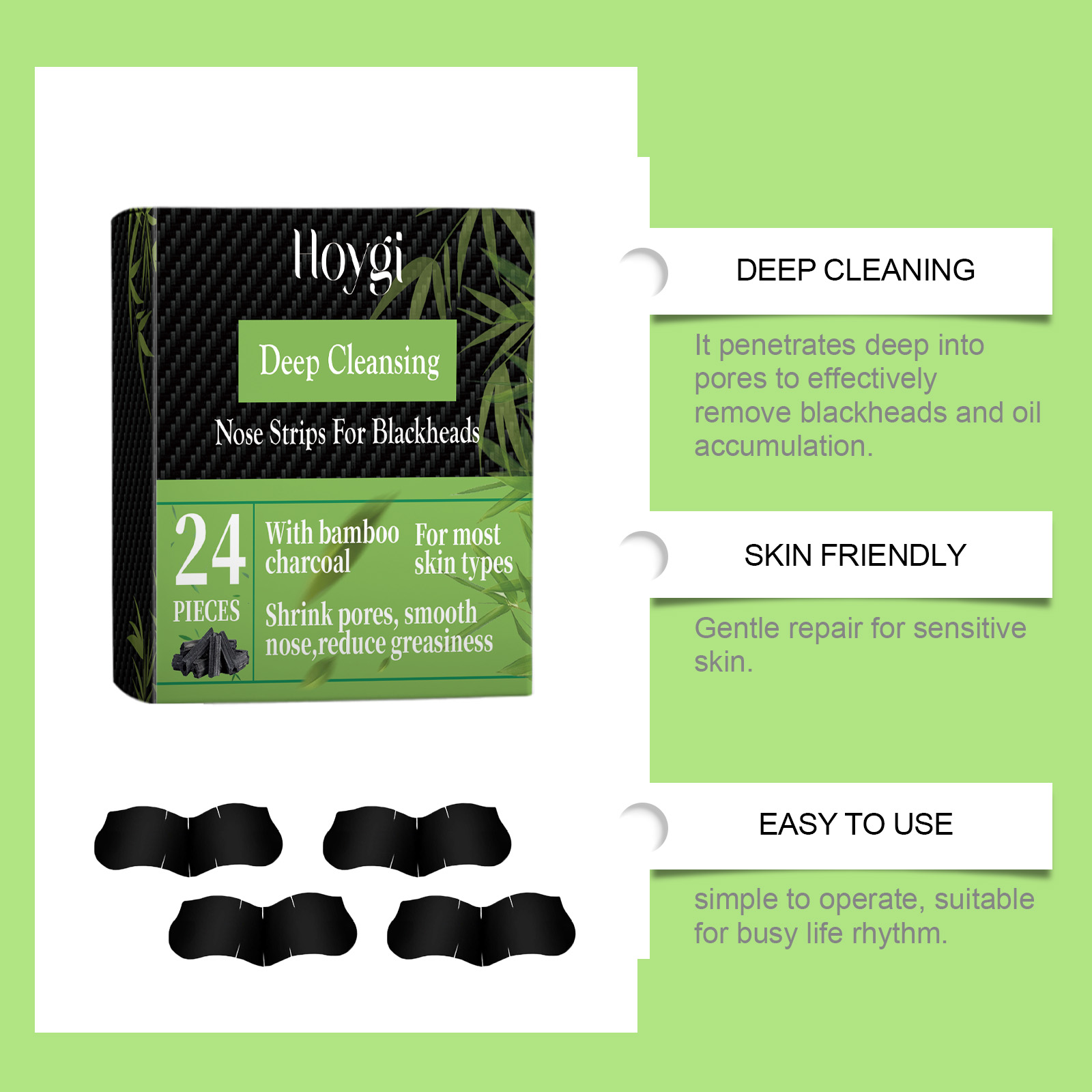 Tiras de Carvão de Bambu para  - Skincare China avaliação e preço