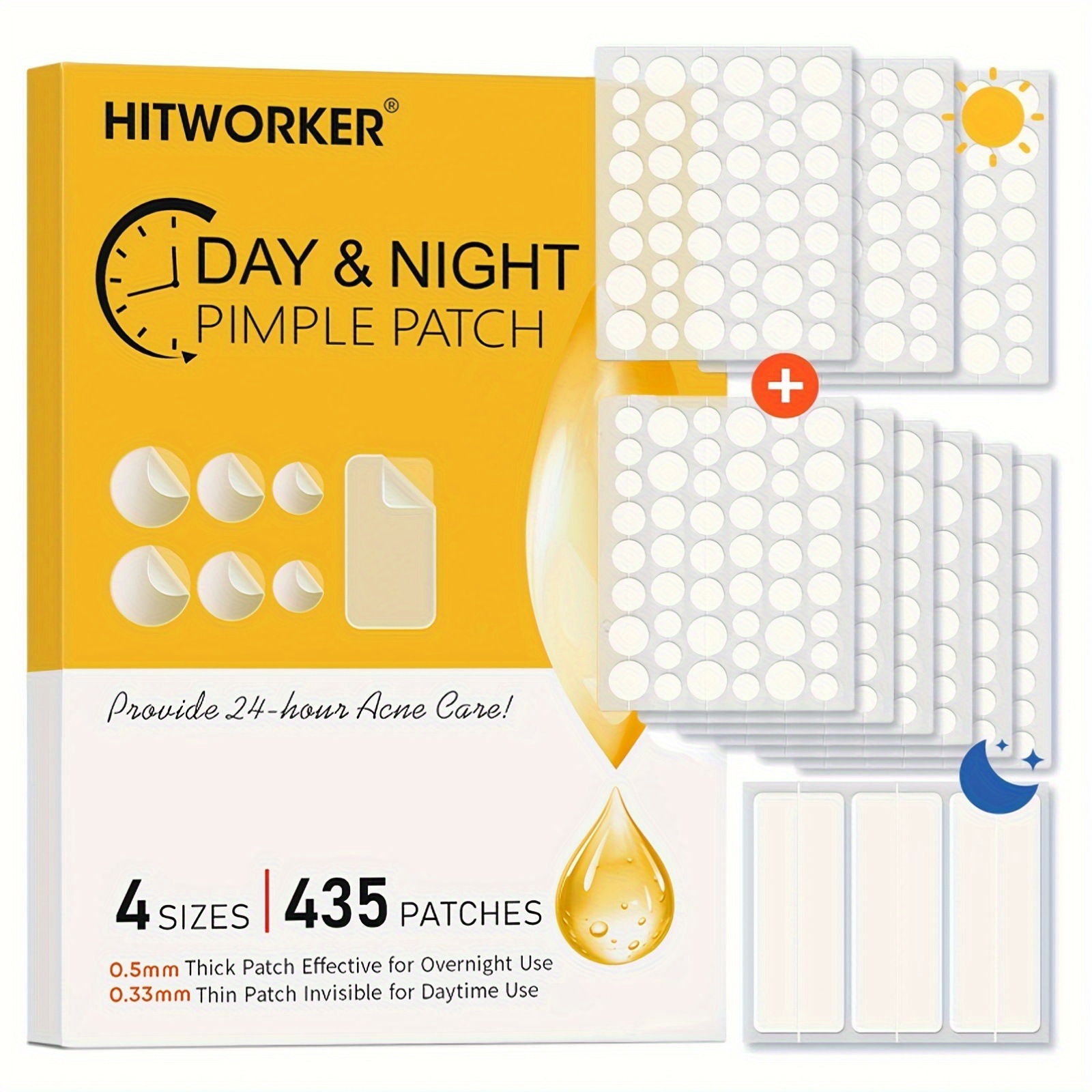 435 adesivos transparentes par - Face Oil avaliação e preço